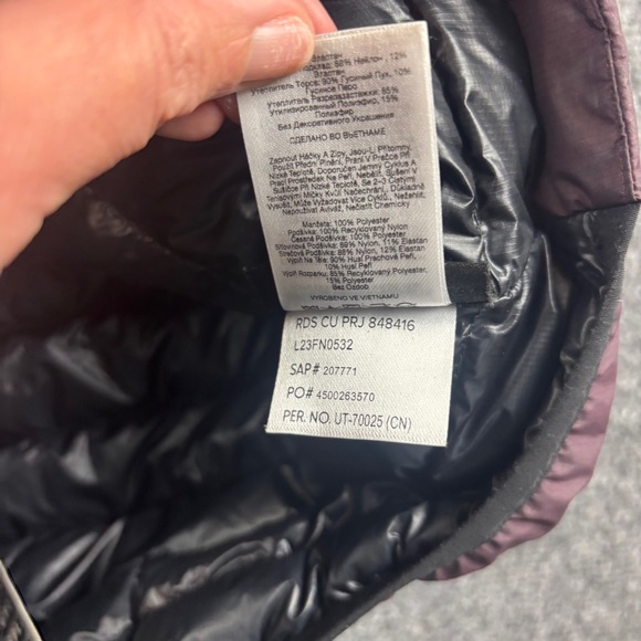 MOUNTAIN HARDWEAR Women’s Storm Whisperer Down Jacket color: Blackberry - XS - Picture 12 of 12